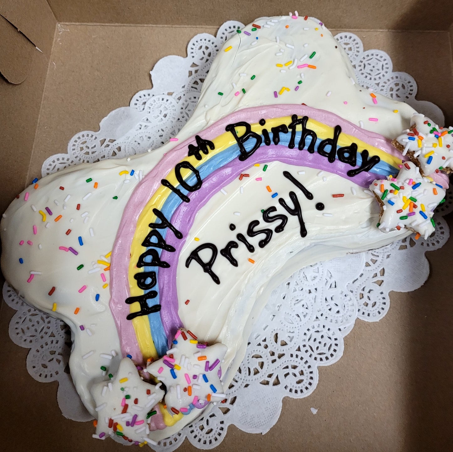 Dog Birthday Cake Bone Cake (Please order one week in advance)