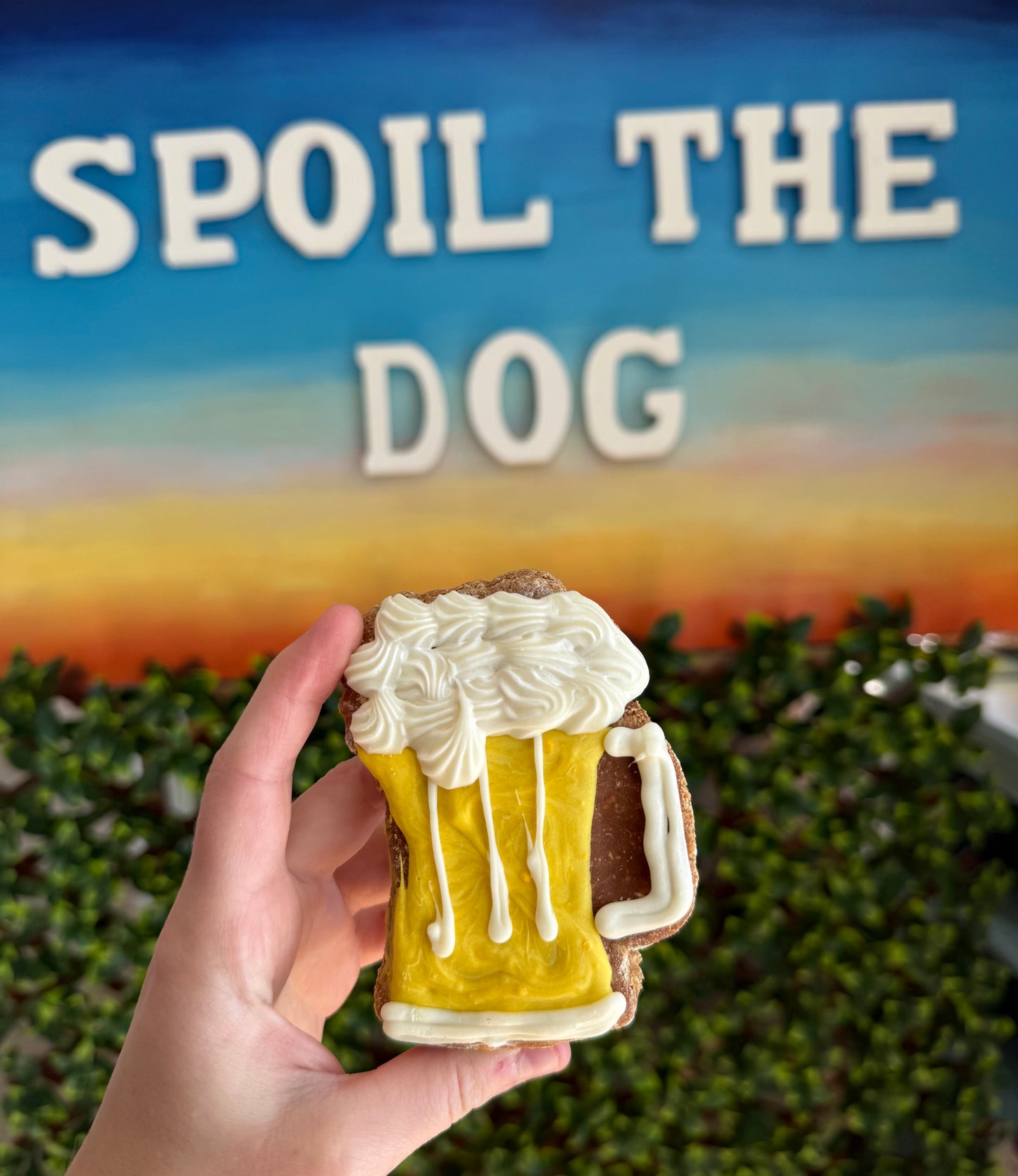 Dog Treat Beer Mug Big Peanut Butter