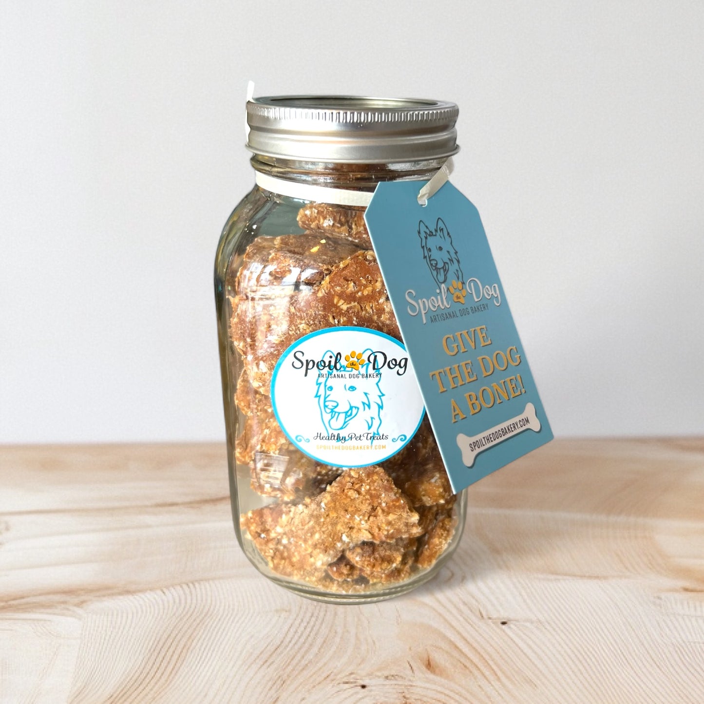 Dog Gift Jar "Give The Dog A Bone" /Pickup Only