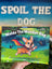 Book titled 'Waldo The Wonder Dog' with a dog character on the cover, held by a hand.