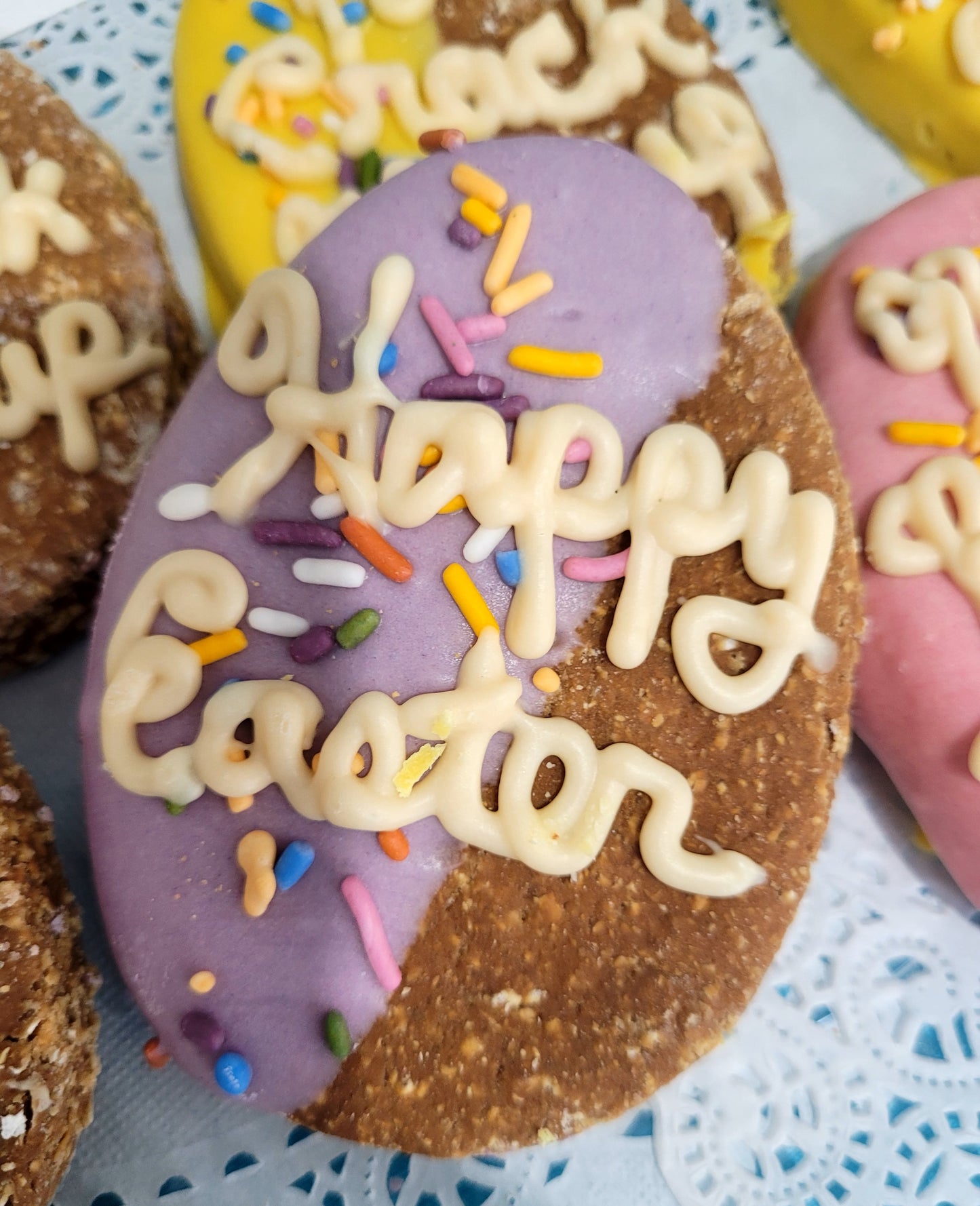 Easter Eggs Dipped -Peanut Butter Dog Treat