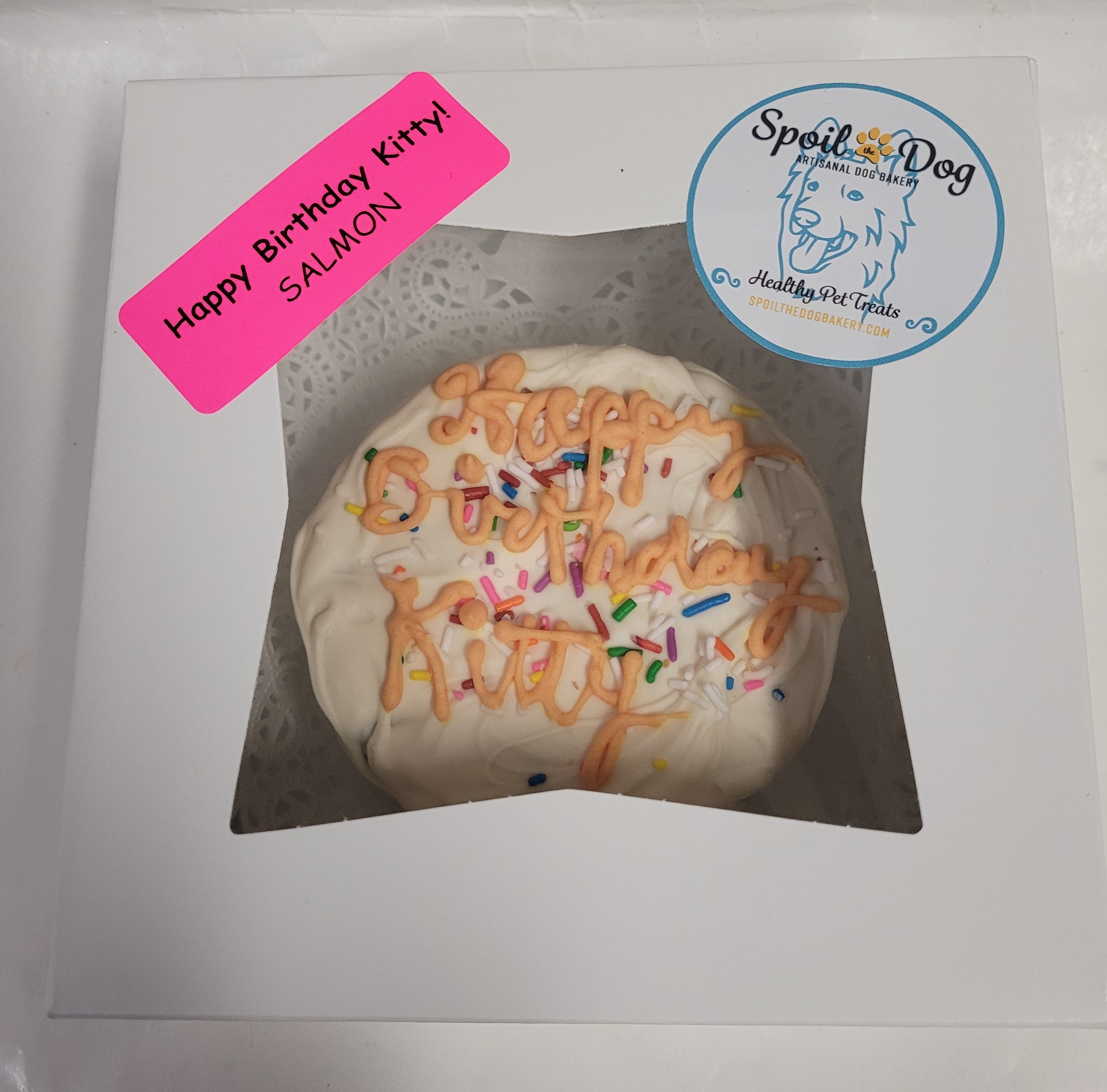 Cat Birthday Special Occasion Treat Kitty Cake  (Pickup only)