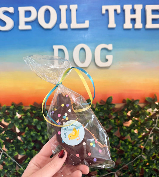 Carob Covered Easter Bunny with Sprinkles -Dog Treat