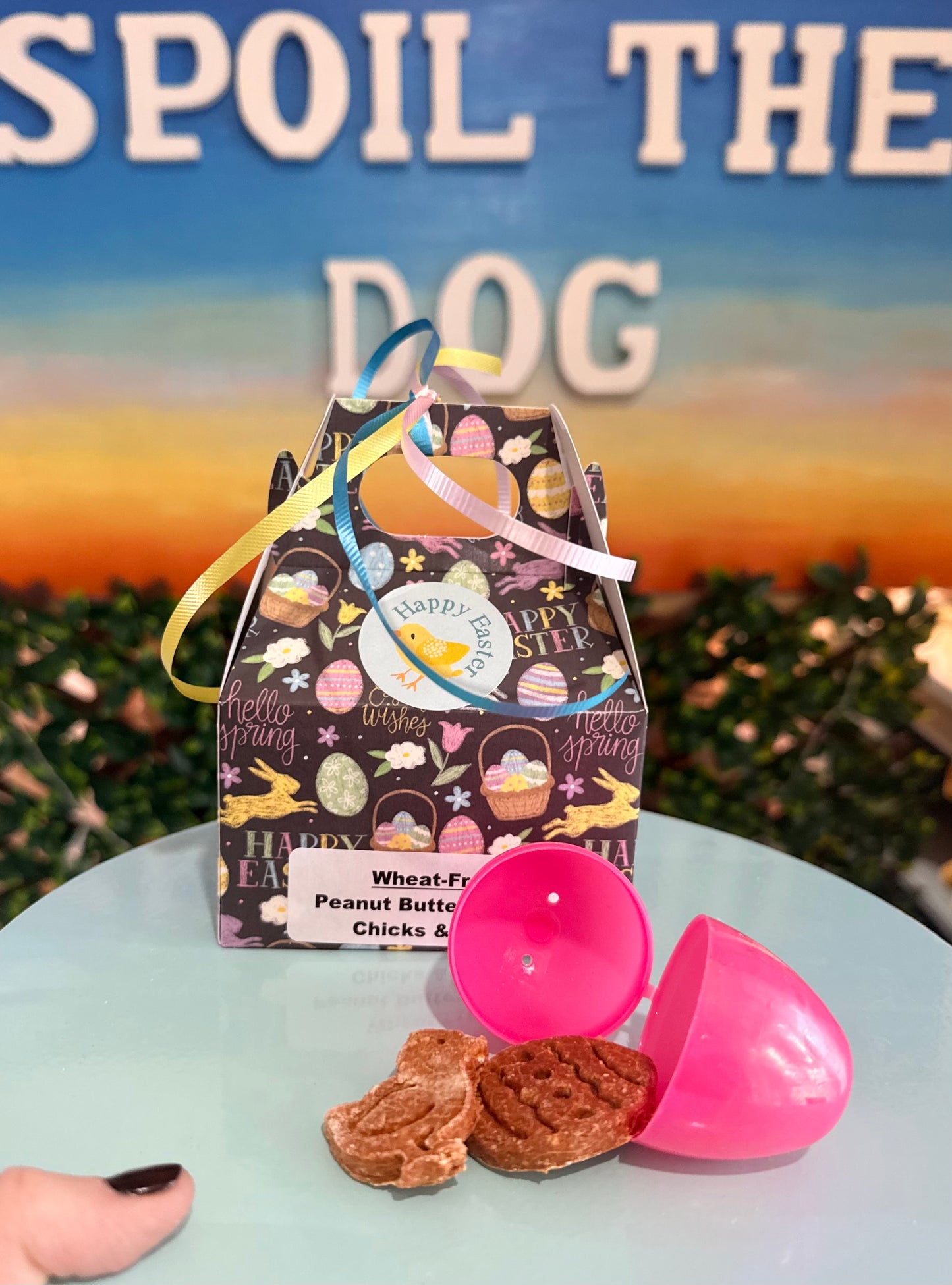 Boîte de friandises pour chiens « Poussins et œufs » pour Pâques 2026