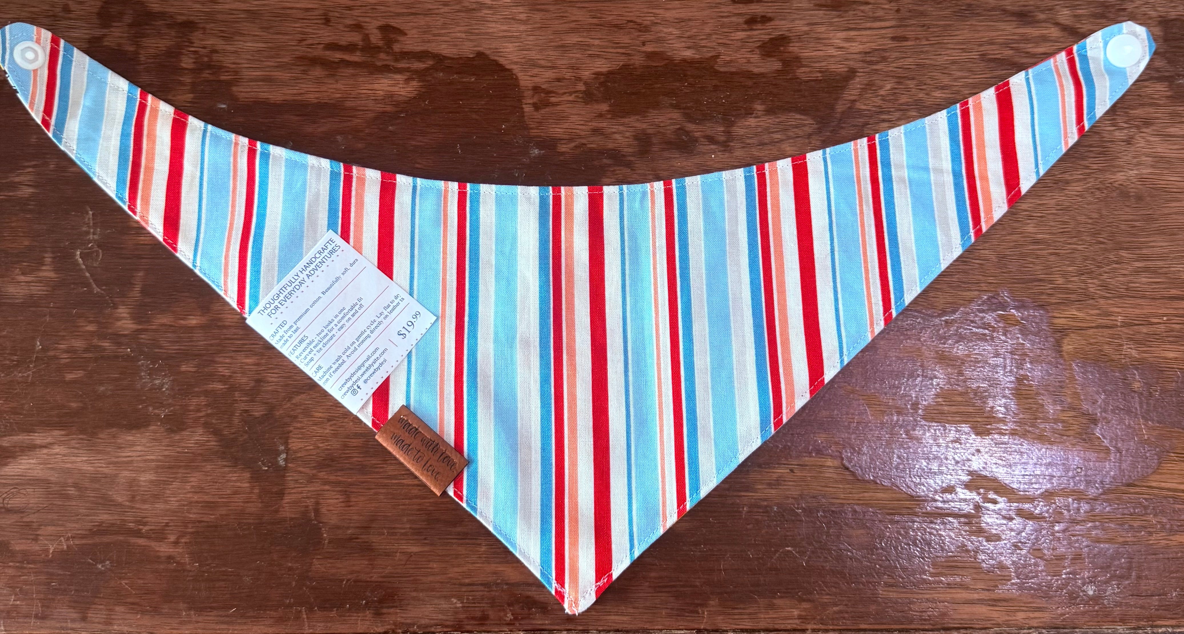 Reversible Dog Bandana