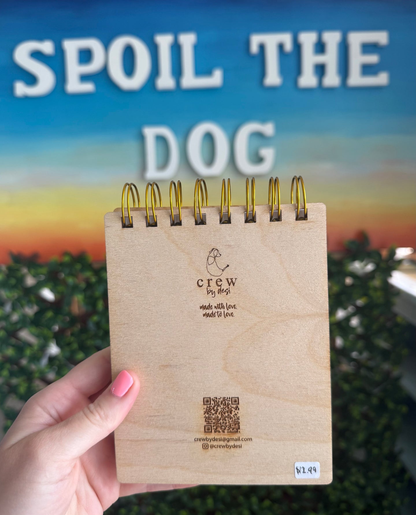 Custom Wood Cover Notebook
