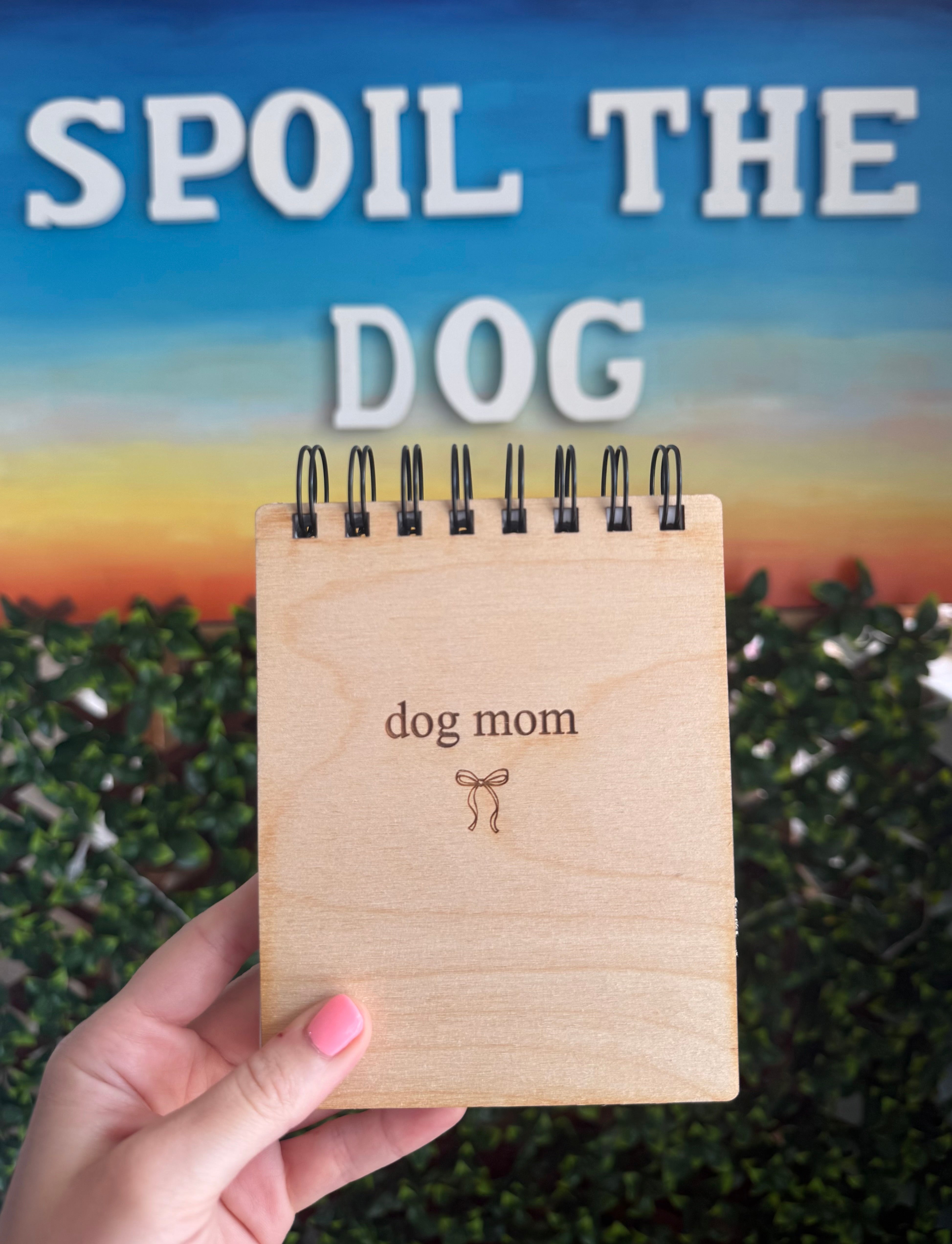 Custom Wood Cover Notebook