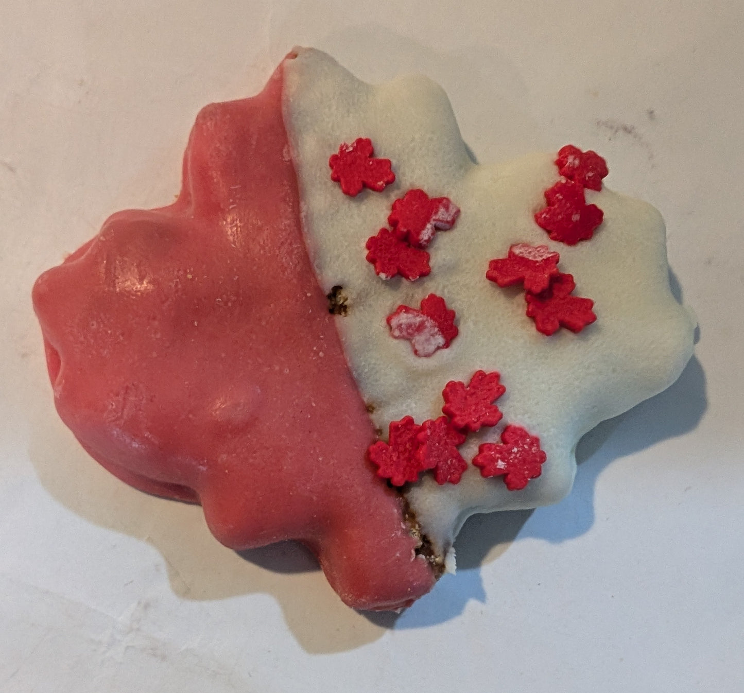 Happy Canada Day! Maple leaf dog treat