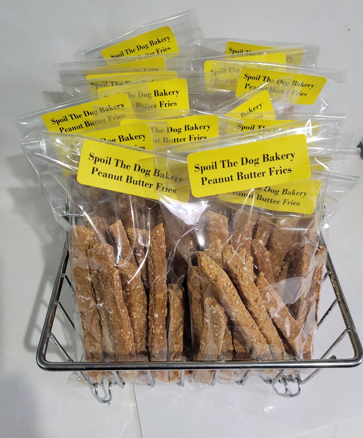 Friandises pour chiens aux frites au beurre de cacahuète