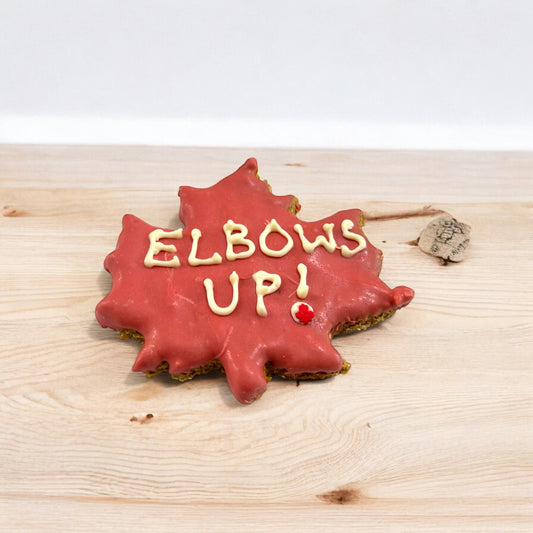 ELBOWS UP! CANADA! Peanut butter dog treat