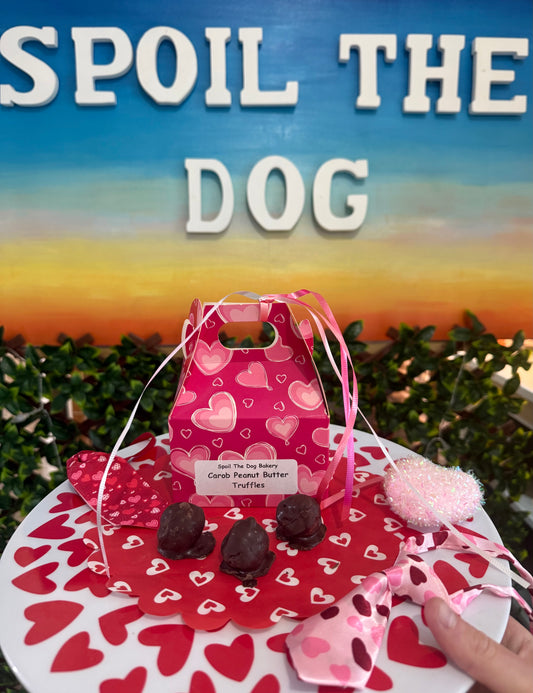 Carob Peanut Butter Truffles Dog Treat