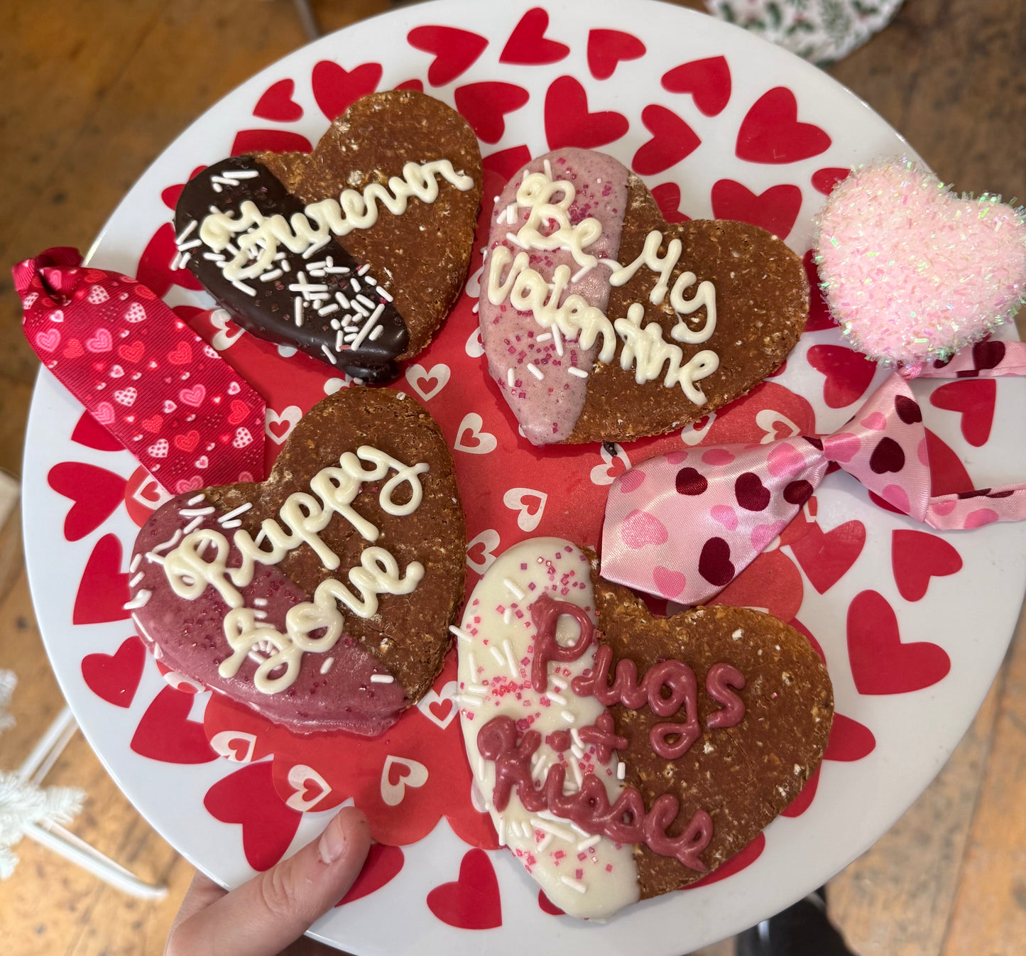Happy Valentine Heart~ Peanut Butter Dog Treat