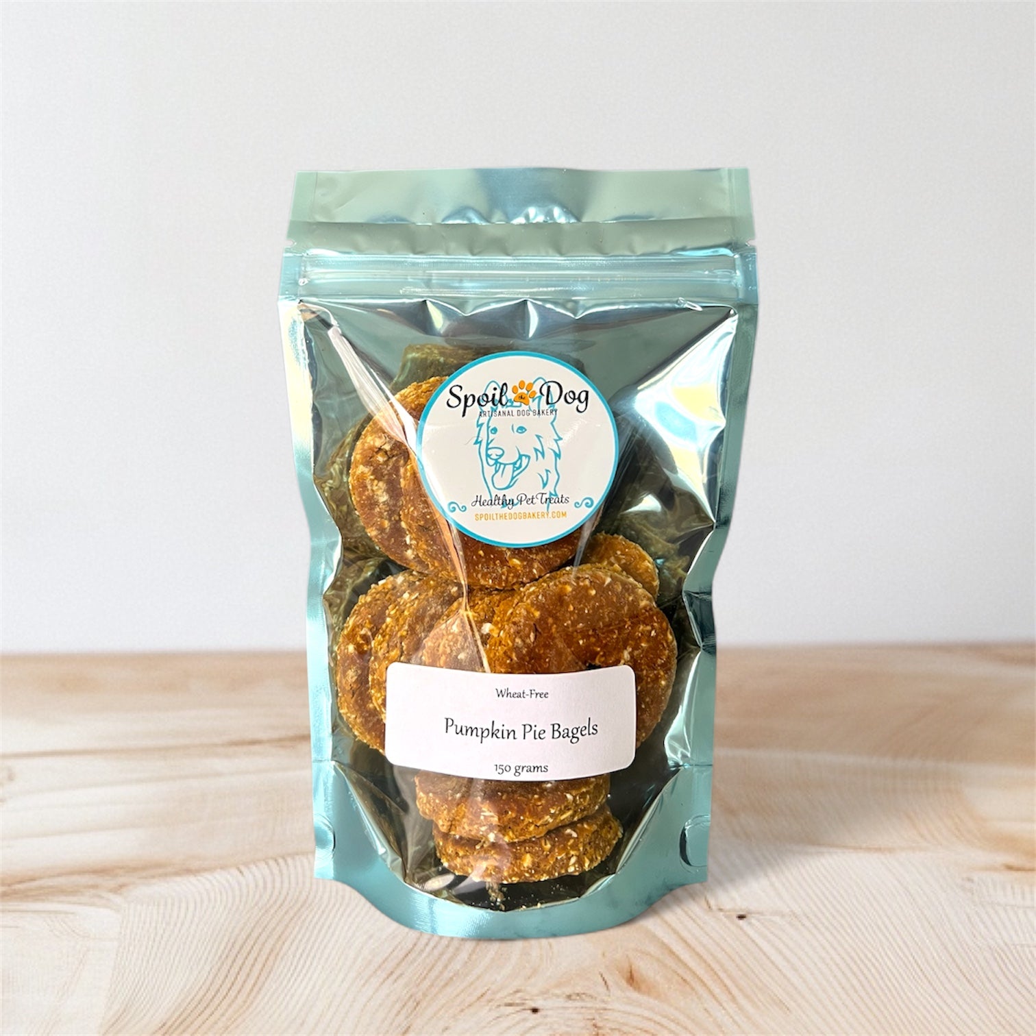 Sac de bagels, friandises pour chiens sans blé, saveur beurre de cacahuète/tarte à la citrouille/cheddar persil
