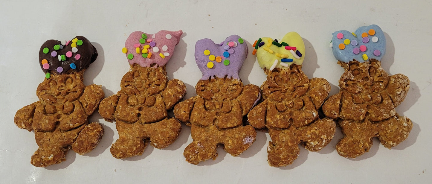 Easter Dipped-Ear Bunny - Peanut Butter Dog Treat (wholesale- 1 dozen)