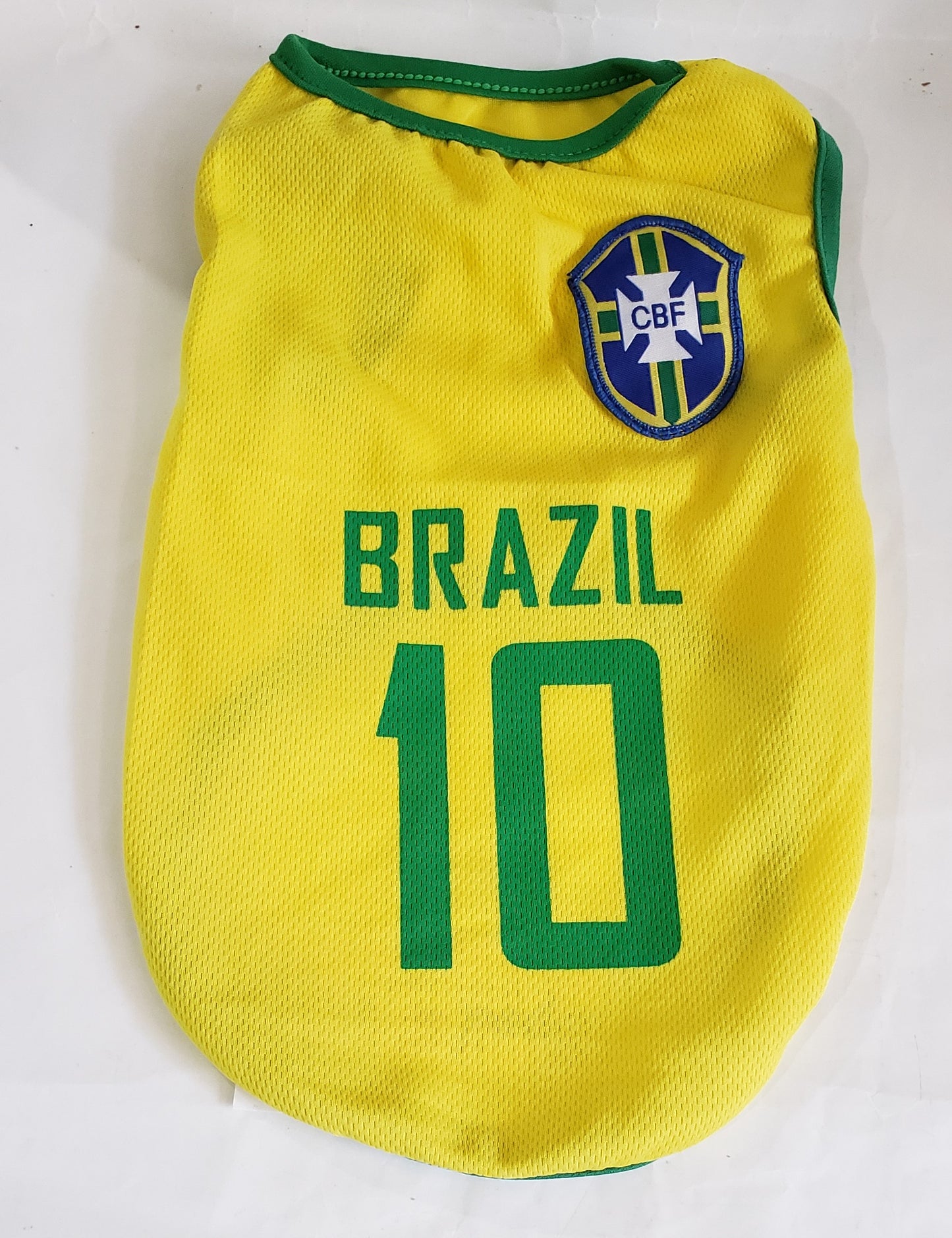 Dog Soccer Jersey Brazil